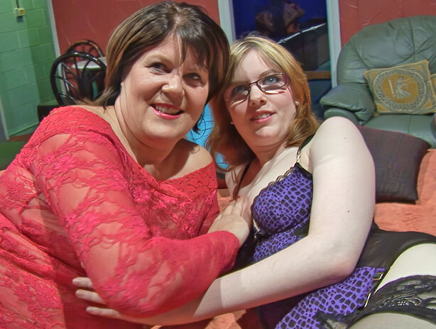 The older lady and the teen visit the sex club