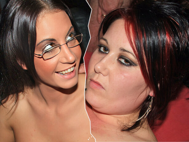 Filthy cock suckers Kaciee & Emma Butt
