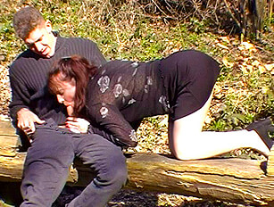 Outdoor voyeurism leads to indoor anal and cum covered boobs and face