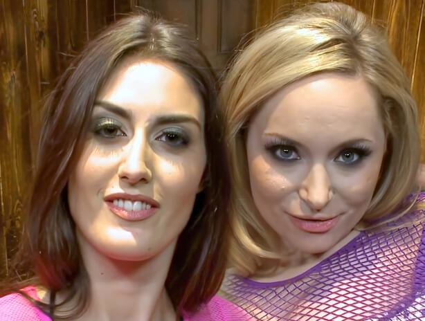 Deepthroat duo cum kissing after a foursome
