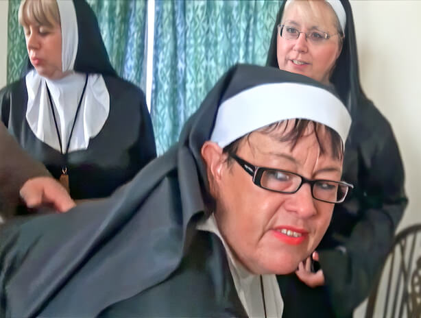 Three filthy mature nuns