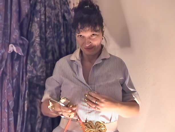 Retro Kim footage in her Nurse outfit